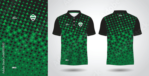 green sublimation polo sport jersey mockup design