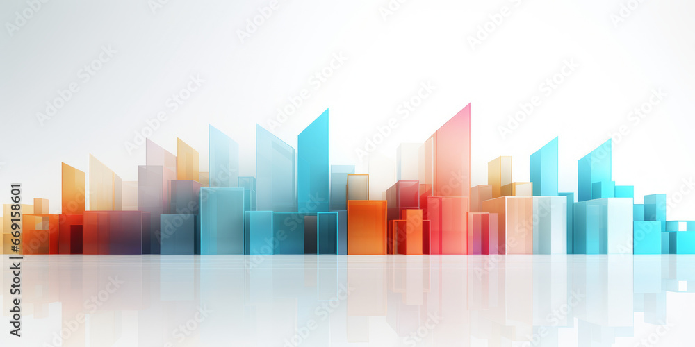 Abstract illustration of a city skyline.
