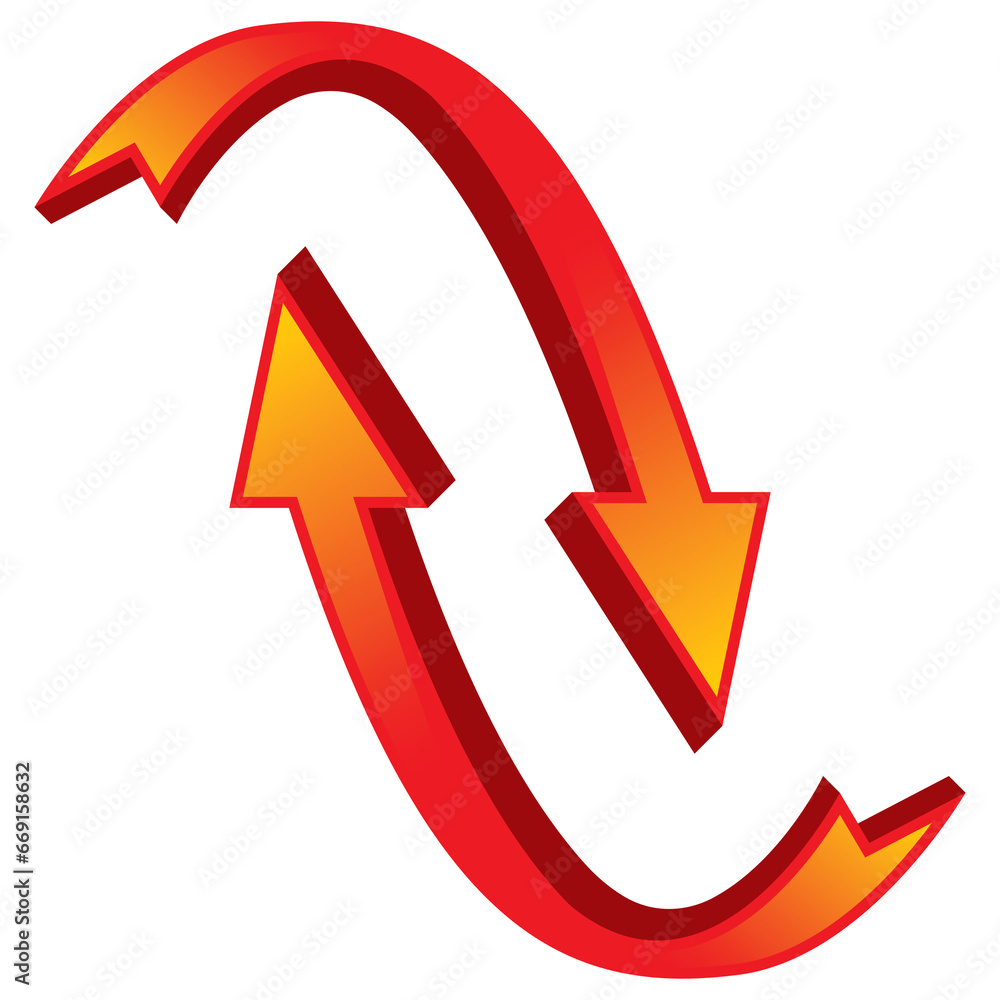 3d red arrow signs. vector arrow sign 3d red arrow signs. vector arrow sign