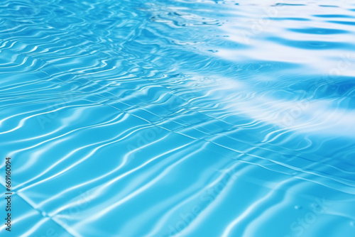 Blue swimming pool rippled water detail square liner