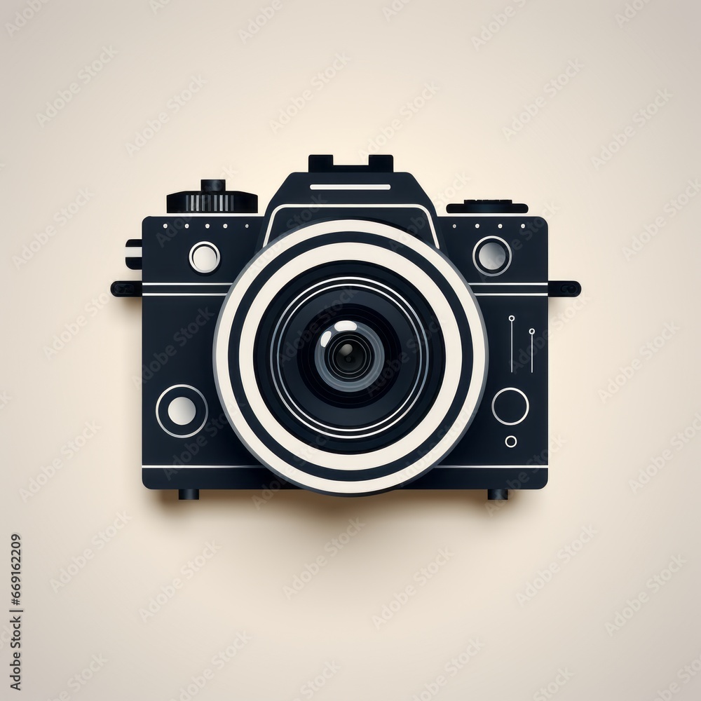 minimalistic camera illustration