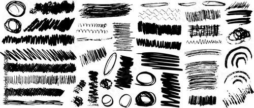 vector crosshatch strikethrough hand drawn childish doodle big set
