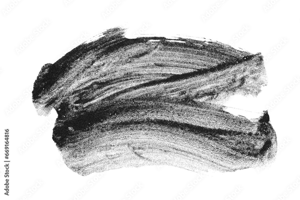 Abstract brush stroke. Isolated element