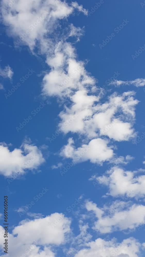 Blue sky with clouds time lapse Blue sky with clouds time lapse