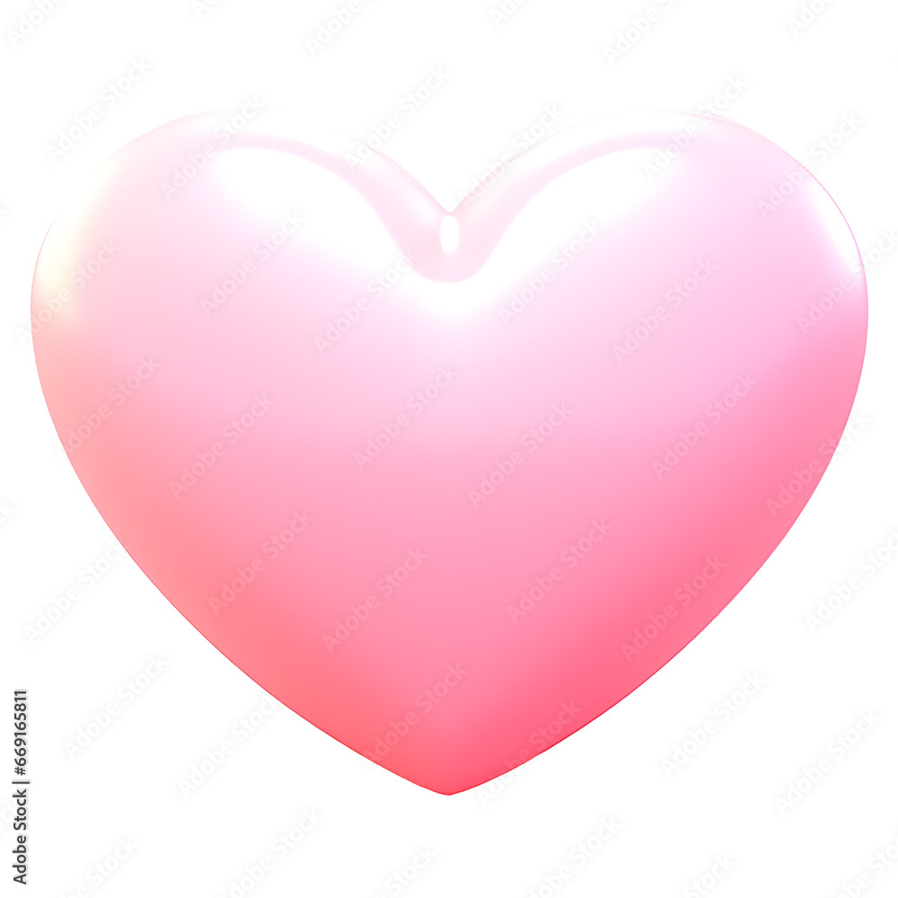 3D Pink Heart