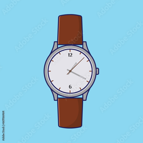 Wristwatch vector illustration