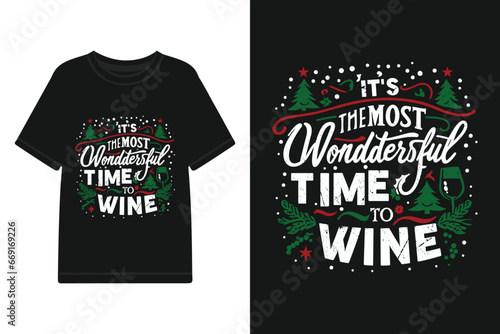 Vector typography Santa t shirt design, merry christmas Graphic t shirt design Template.