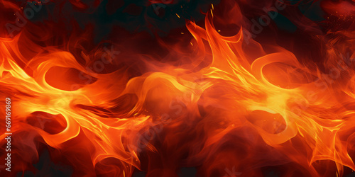 Abstract fire themed background image. Conceptual illustration of flames. 