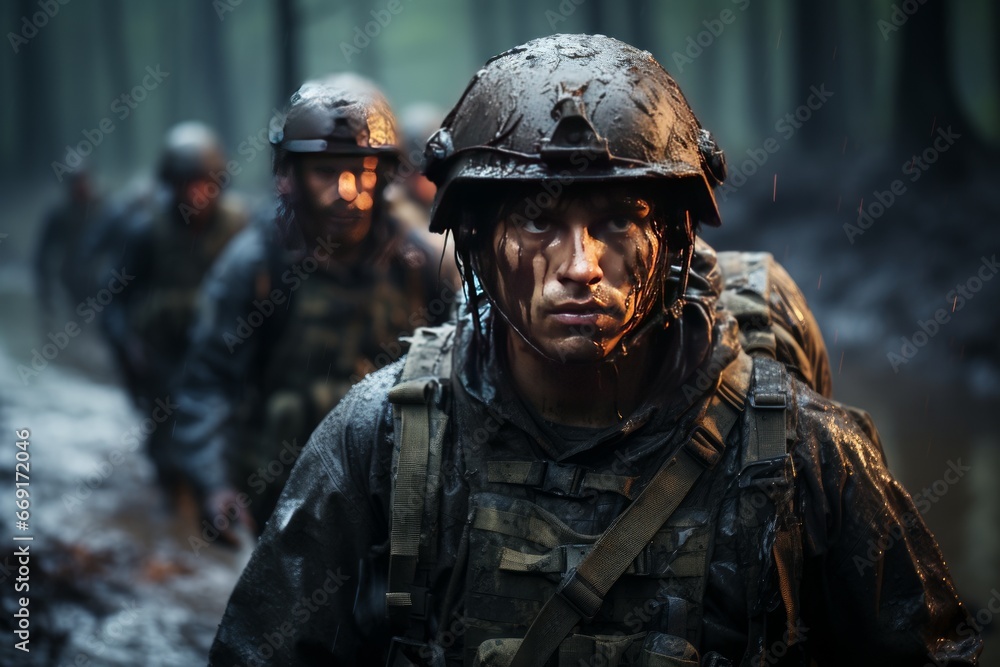 soldier in uniform on the battlefield soldier in uniform on the battlefield