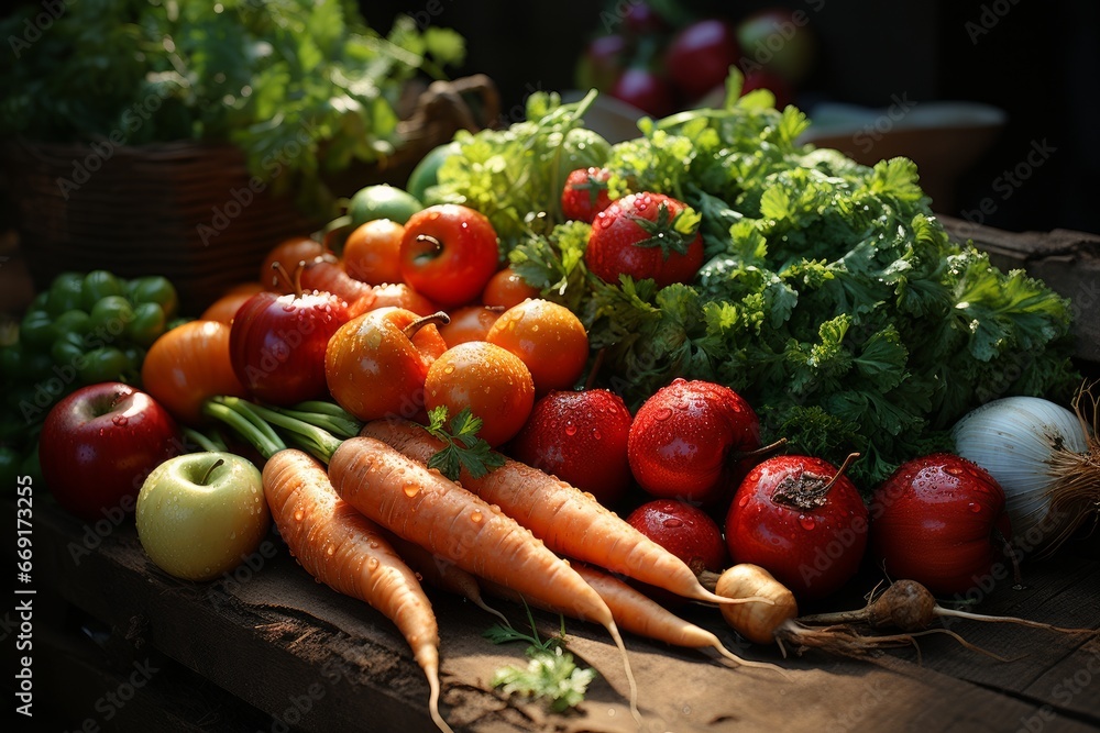 fruits and vegetables in an autumn market fruits and vegetables in an autumn market