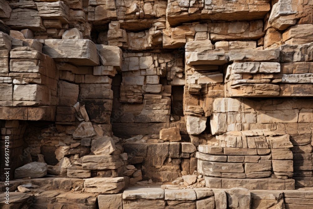 Fototapeta premium natural rock texture in a quarry