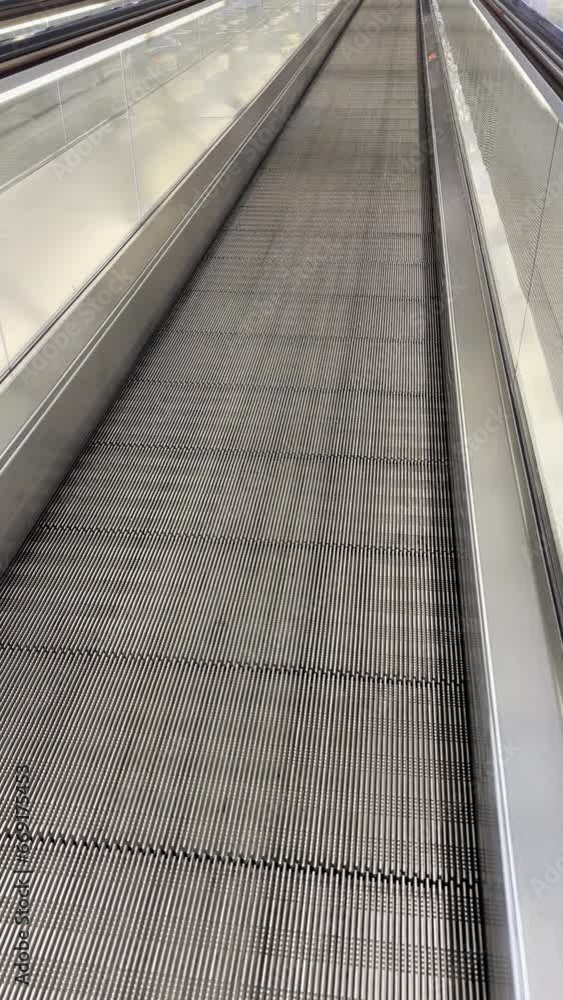 Automated Ramp at Airport or Train Station Boarding Area Automated Ramp at Airport or Train Station Boarding Area