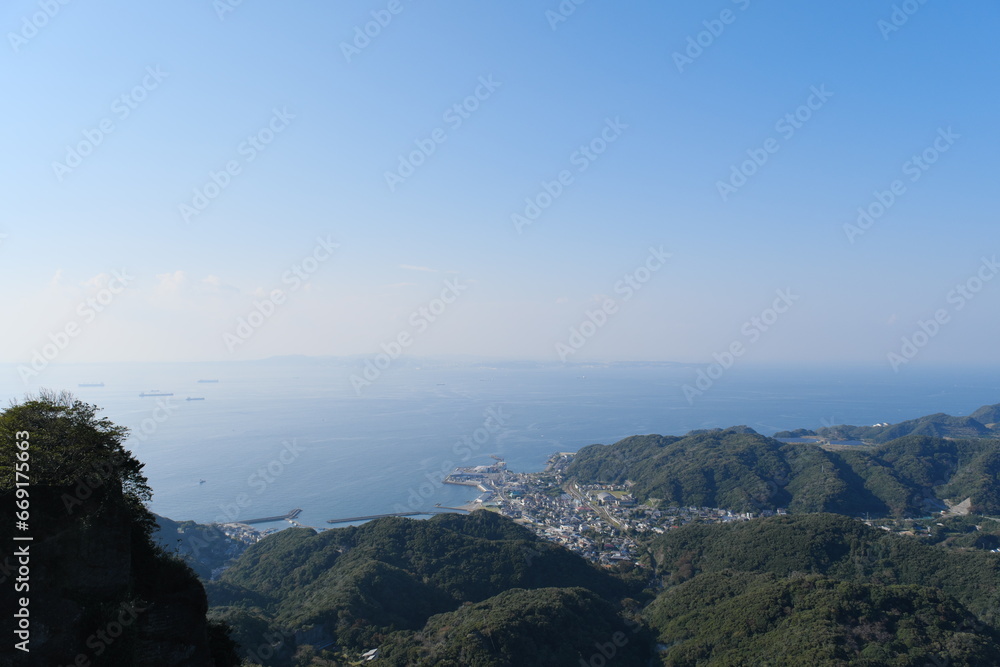 鋸山からの景色 View from Mt.Nokogiri 鋸山からの景色 View from Mt.Nokogiri