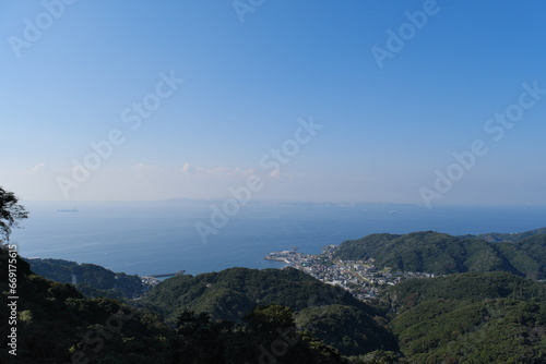 Fototapeta Naklejka Na Ścianę i Meble -  鋸山からの景色　View from Mt.Nokogiri