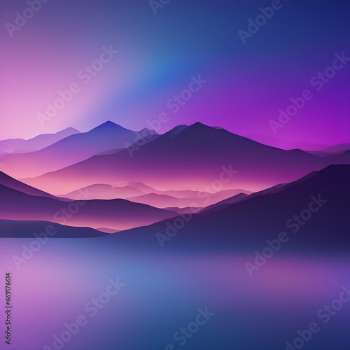 Abstract background with a gradient of blue and purple hues  creating a serene and calming atmosphere