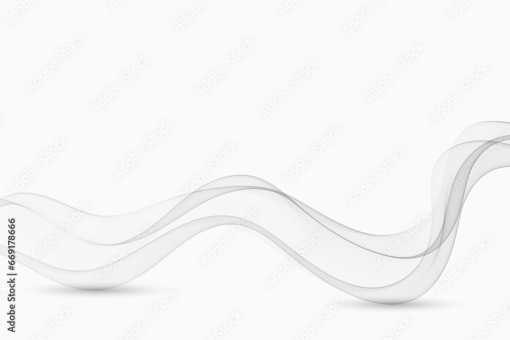 Curved wavy lines of gray color, abstract gray wave. Curved wavy lines of gray color, abstract gray wave.