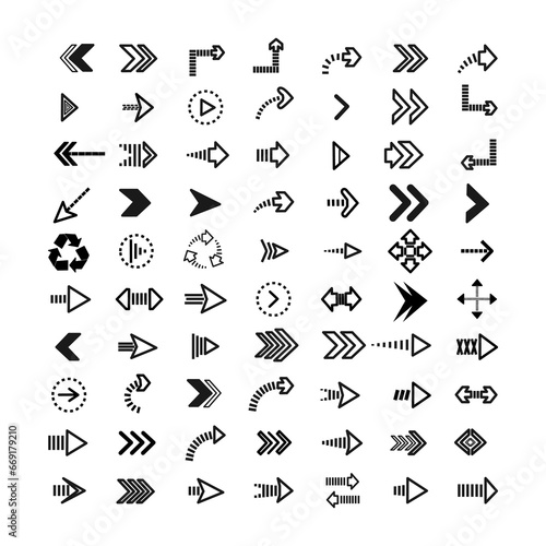 Free vector flat design arrow collection