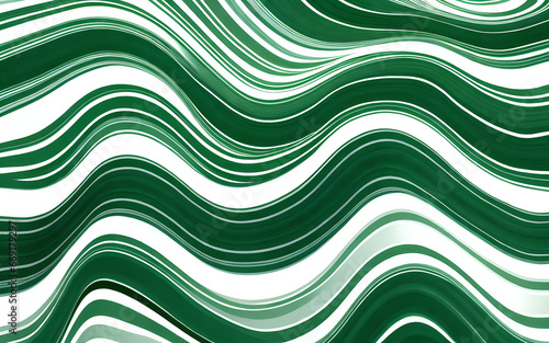 Abstract green and white Waves Background