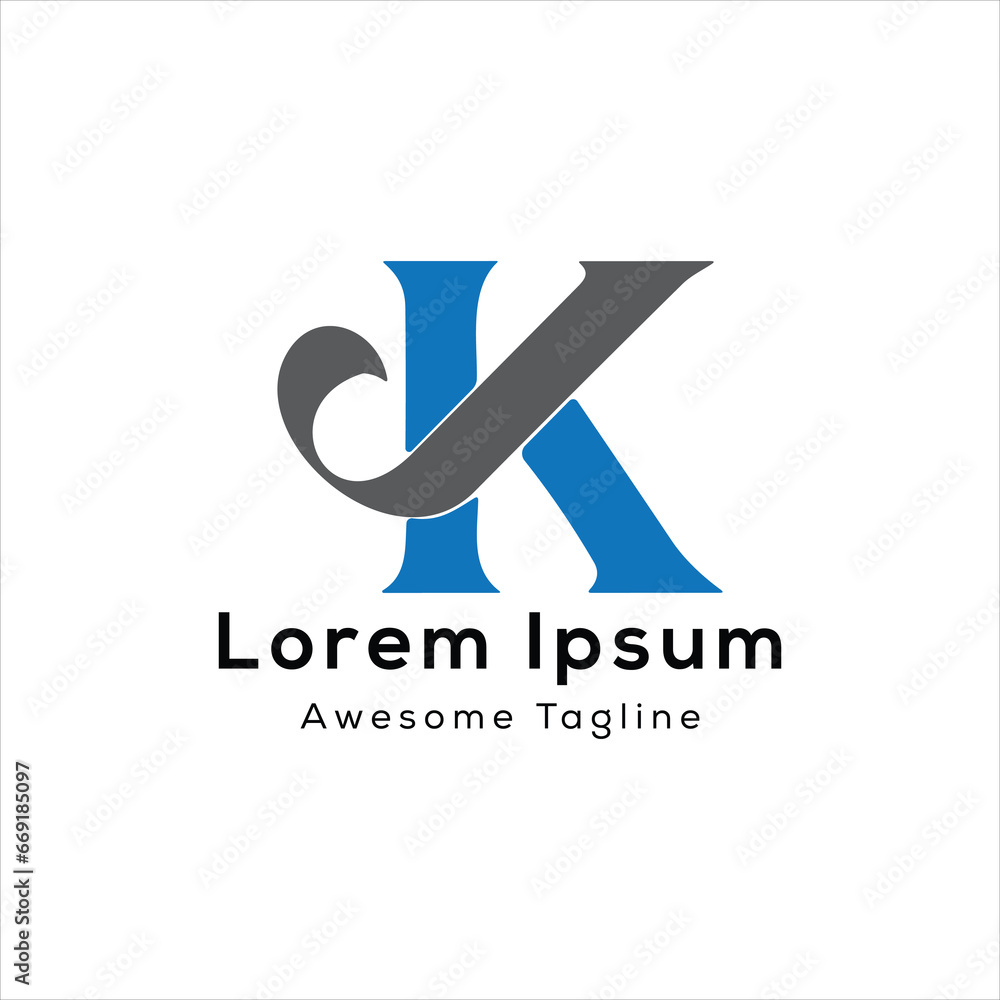 K letter creative logo design K letter creative logo design