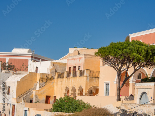 Die wunderschöne Insel Santorin in Griechenland photo