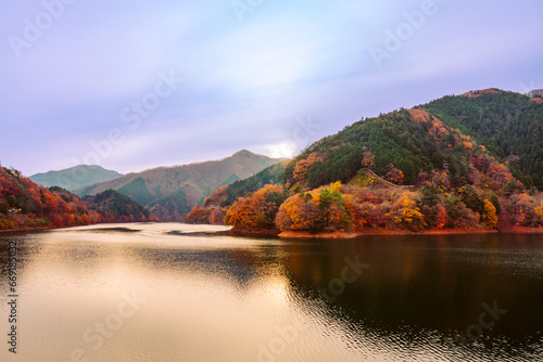 奥多摩湖の秋風景2022