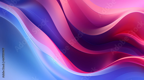 abstract blue purple background with waves © Milan
