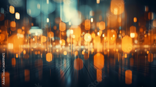 abstract background with blurry bokeh lights
