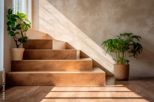 staircase design with different types flooring materials