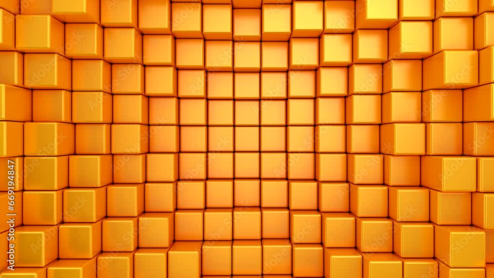 Background of Boxes. Abstract motion, loop, two color, 3d rendering, 4k resolution
Background of Boxes. Abstract motion, loop, two color, 3d rendering, 4k resolution