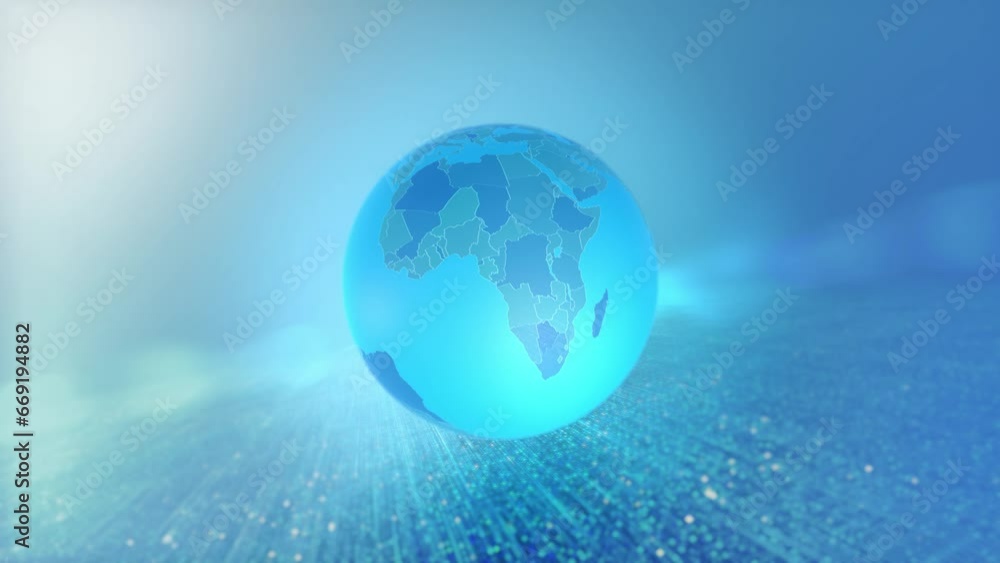 Country Zoom Animated Stylized World Map East Africa Tanzania Version Country Zoom Animated Stylized World Map East Africa Tanzania Version