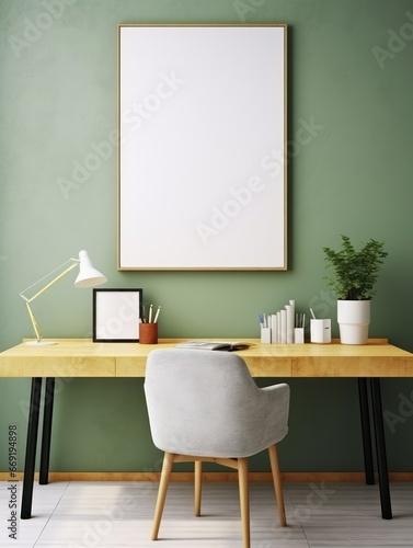 Office desk in modern interior © OGUZHAN STOCK