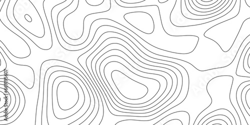Topographic map background geographic line map with elevation assignments. Topographic map lines, contour background. topo map texture. Dense lines, Background of the topographic map. Topographic map 