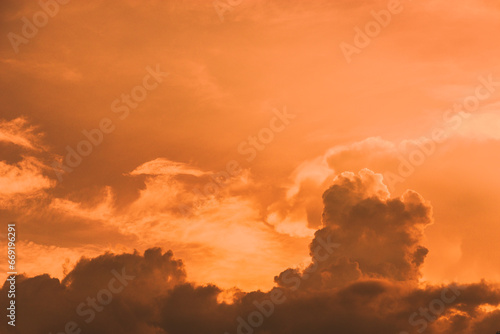 sunset in the clouds