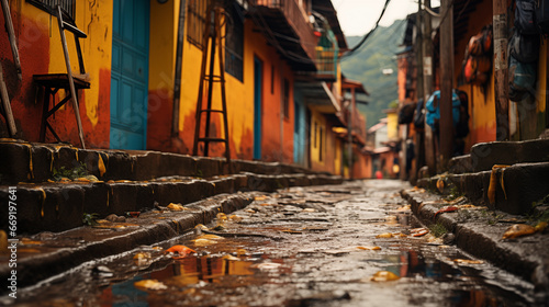 old street in Colombia