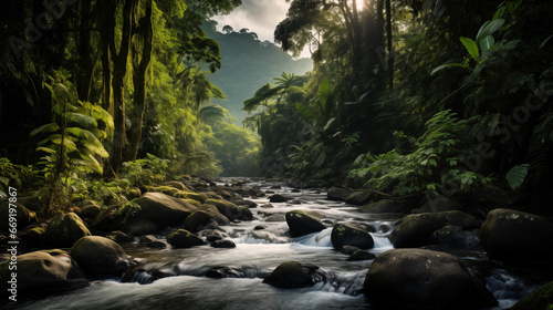 riveri the jungle in Costarica photo