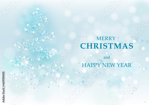 冬の背景メッセージ入りベクター素材