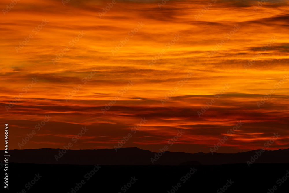 Sunet Looks Like A Oil Paints In The Sky Above Big Bend Sunet Looks Like A Oil Paints In The Sky Above Big Bend
