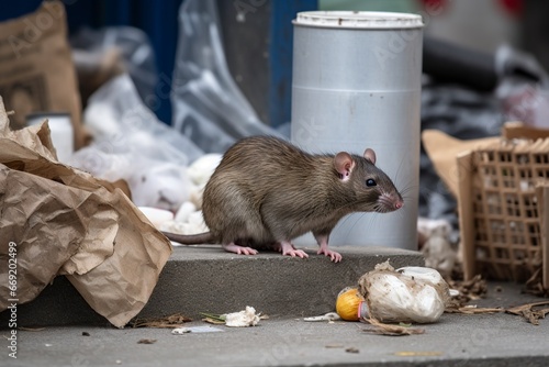 rat sitting on the ground