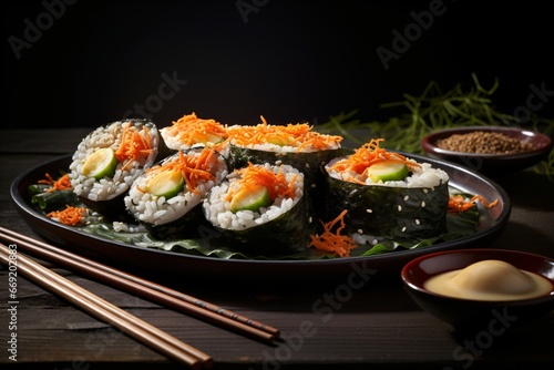 Sushi platter, gourmet dish
