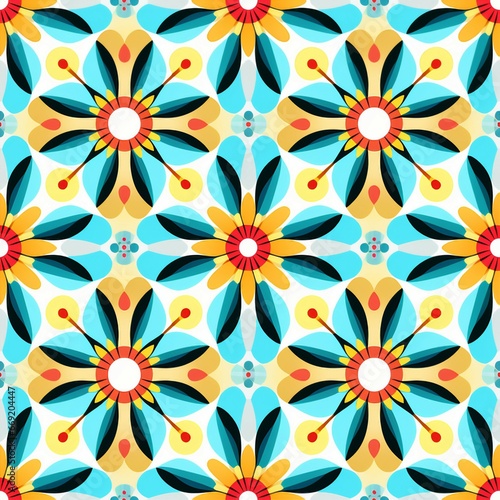 Polka Dot Kaleidoscope Pattern 