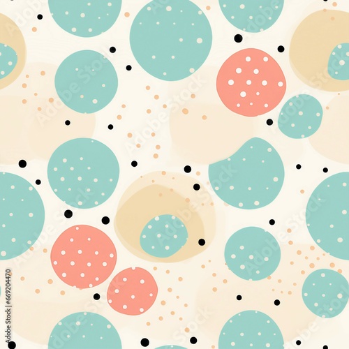 Retro Polka Dot Elegance Pattern