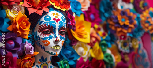 Mexican culture  copy space  Dia de Los Muertos  Cinco de Mayo  day of the dead