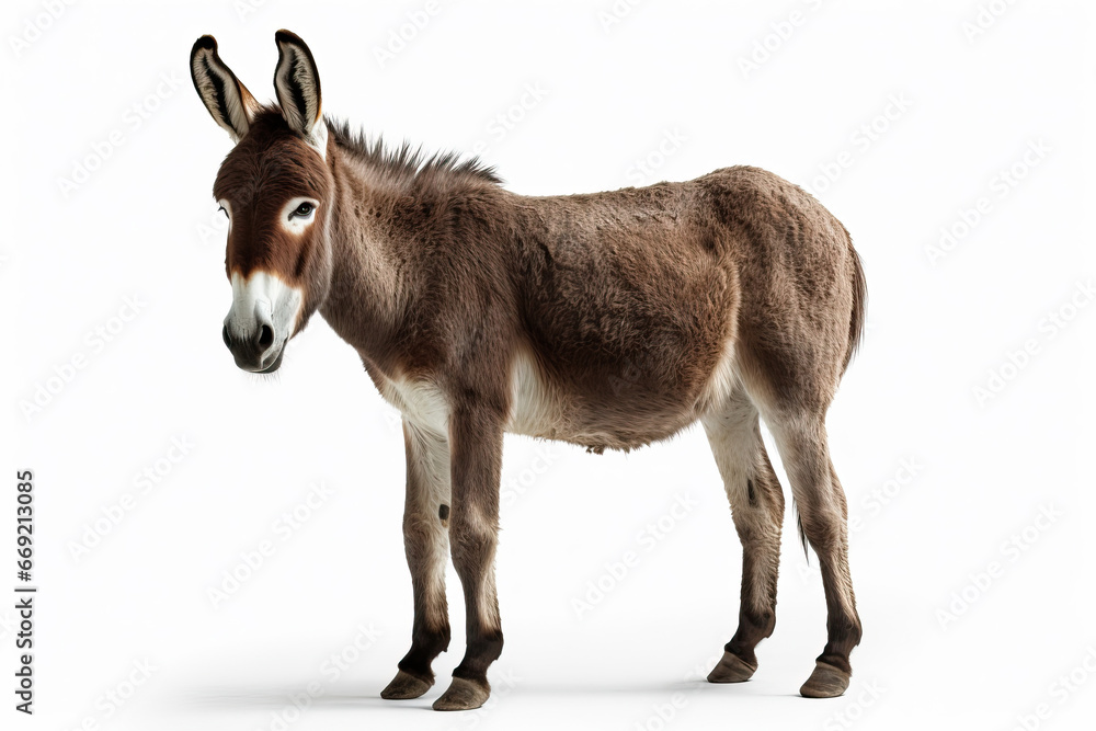 Donkey Delight: A 3D Rendering of a Brown and White Donkey,donkey isolated on white,portrait of a donkey Donkey Delight: A 3D Rendering of a Brown and White Donkey,donkey isolated on white,portrait of a donkey