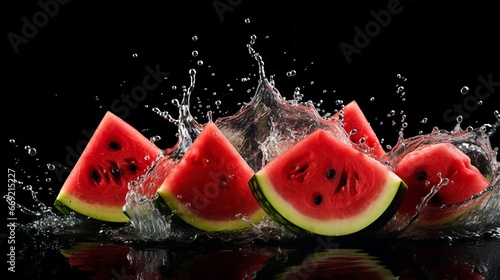 watermelon and splash
