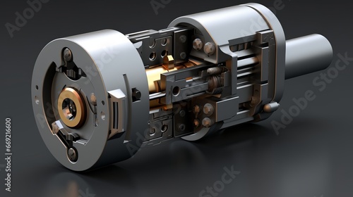 3D smart door lock, anti-theft lock cylinder, lock cylinder deconstruction, deconstruction and disassembly