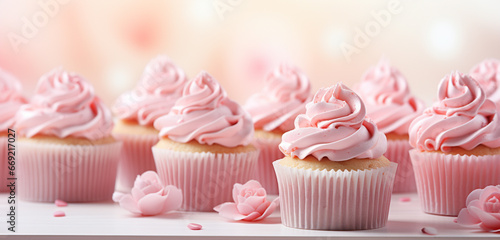 cupcake with pink frosting