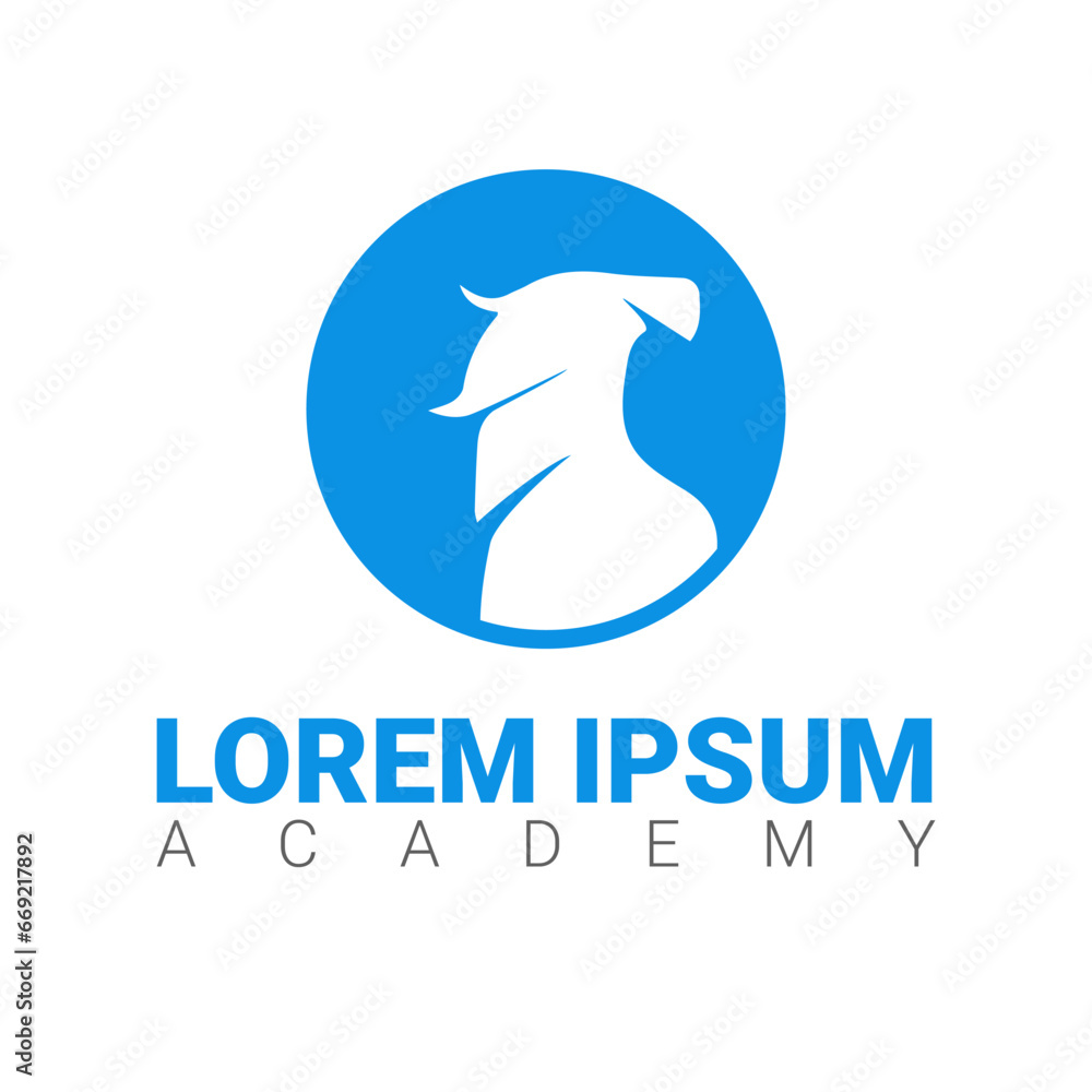 Fototapeta premium English Statu Shield Logo Academy Vector icon design element