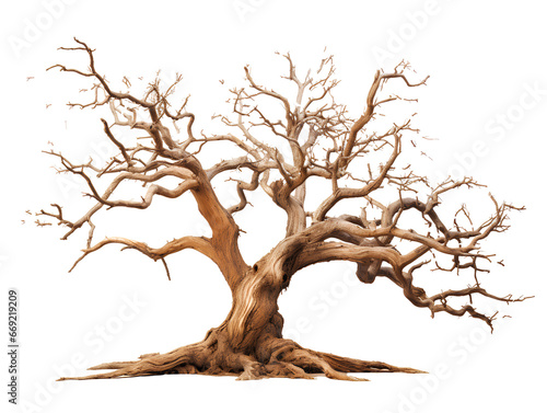 Beautiful dead tree on PNG transparent background for Halloween and horror movie decoration. © PNG for U