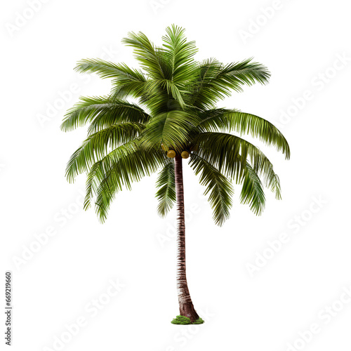 palm tree on a transparent background PNG for easy decorating your projects.