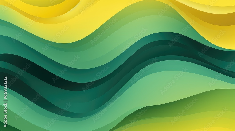 Abstract yellow and green background with wavy lines Abstract yellow and green background with wavy lines